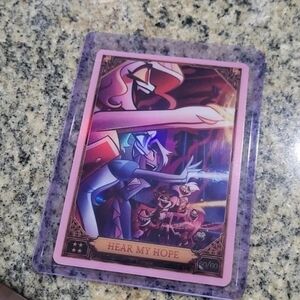 Hazbin Hotel Season 2 Hear My Hope Pink Optichrome Holo 2nd Edition Trading Card